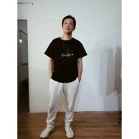 2023春夏黑色全棉T恤高街爆款