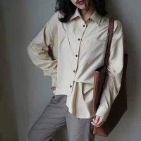 立体结构小众设计感不对称衬衫